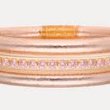 BuDhaGirl All Weather Bangles In Champagne Queen Stack - Infinity Raine