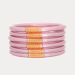 BuDhaGirl All Weather Bangles In Ice Rose - Infinity Raine
