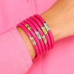 BuDhaGirl All Weather Bangles (Three Kings) In Epic Pink - Infinity Raine