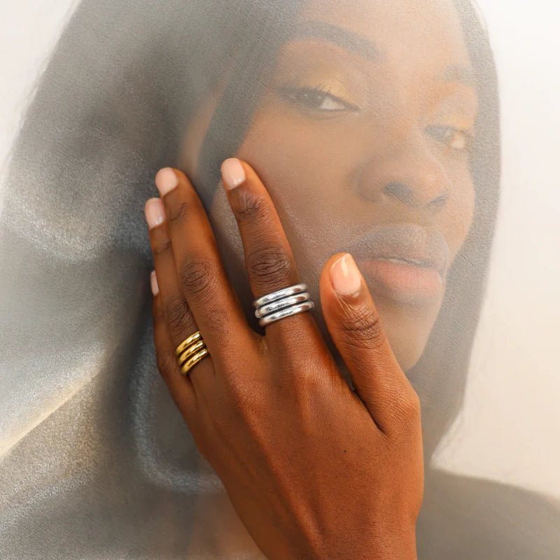 BudhaGirl All Weather Rings (Set Of Three) - Infinity Raine