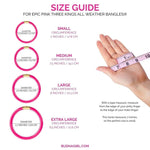 BuDhaGirl All Weather Bangles (Three Kings) In Epic Pink - Infinity Raine