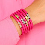 BuDhaGirl All Weather Bangles (Three Kings) In Epic Pink - Infinity Raine