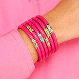 BuDhaGirl All Weather Bangles (Three Kings) In Epic Pink - Infinity Raine