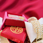 BUDHAGIRL Three Queens All Weather Bangles In Clear Crystal - Infinity Raine