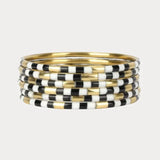 BuDhaGirl Veda Bangles In Black - Infinity Raine
