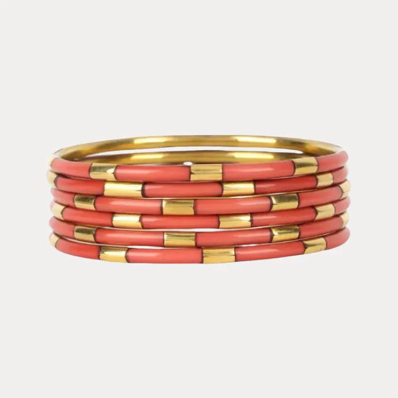 BuDhaGirl Veda Bangles In Caramel - Infinity Raine