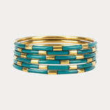 BuDhaGirl Veda Bangles In Caribe - Infinity Raine