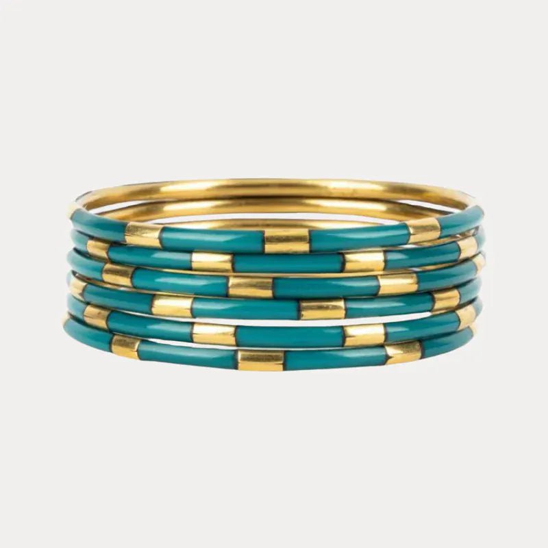 BuDhaGirl Veda Bangles In Caribe - Infinity Raine