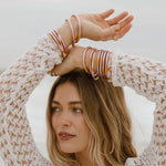 BuDhaGirl Veda Bangles In Ice Rose - Infinity Raine