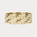 BuDhaGirl Veda Bangles In Ivory - Infinity Raine