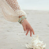 BuDhaGirl Veda Bangles In Mint Veda - Infinity Raine
