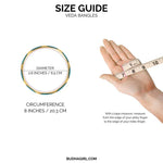 BuDhaGirl Veda Bangles In Mint Veda - Infinity Raine