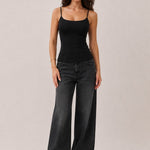 Built-in Bra Cami In Black - Infinity Raine