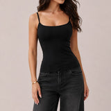 Built-in Bra Cami In Black - Infinity Raine