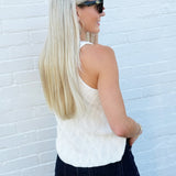 By Together Tops - Tanks Amai Sweater Tank In Cream