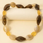Irregular Chunky Marble Resin Beads Necklace - Infinity Raine