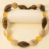 Irregular Chunky Marble Resin Beads Necklace - Infinity Raine