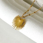 Cacti Necklace In Gold - Infinity Raine