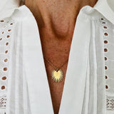 Cacti Necklace In Gold - Infinity Raine