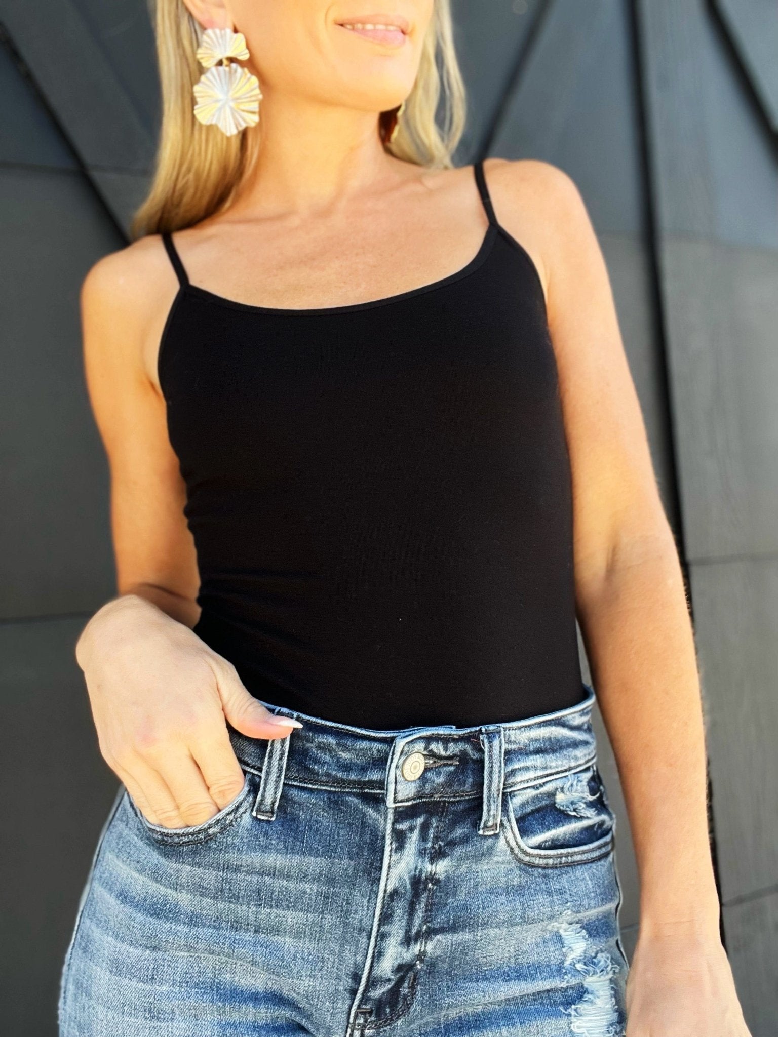 Cami Tank In Black - Infinity Raine