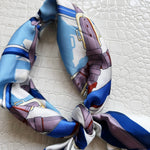Chic Accent Scarf -Blue Buckle - Infinity Raine