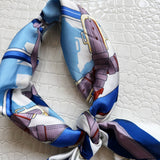 Chic Accent Scarf -Blue Buckle - Infinity Raine