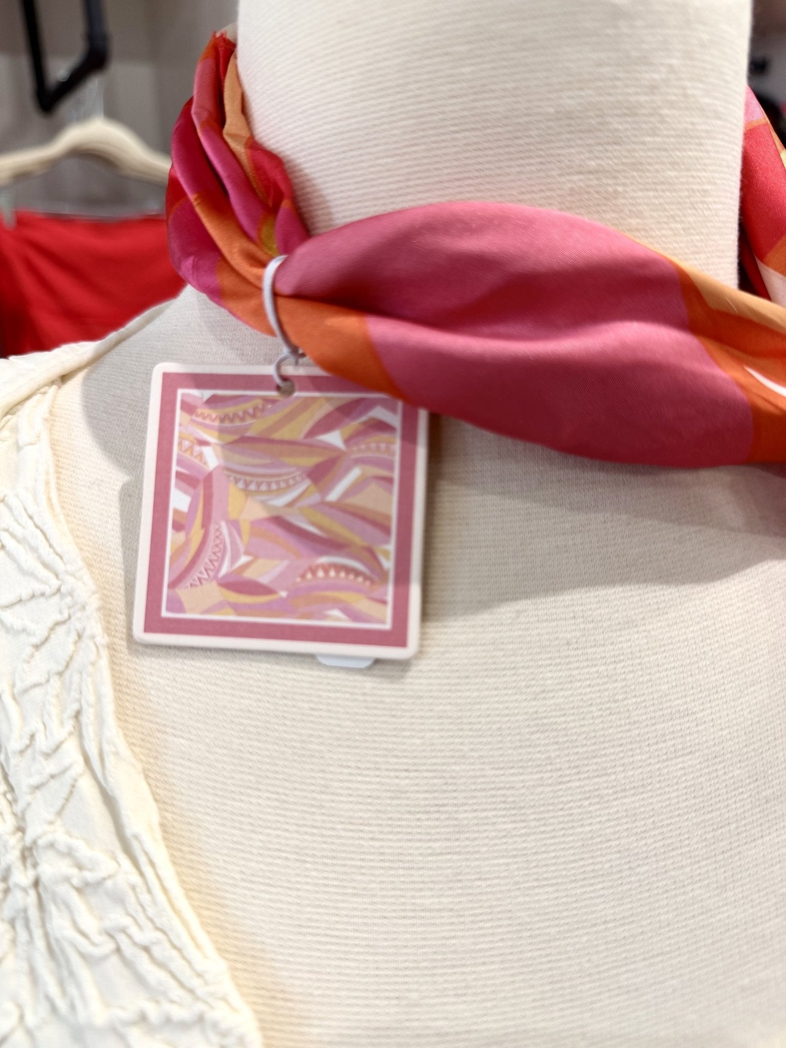 Chic Accent Scarf - Bold Tropical Abstract - Infinity Raine