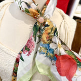 Chic Accent Scarf- Face Of The Sun With Sun Brooch - Infinity Raine