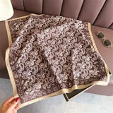 Chic Accent Scarf- Fashion Print In Coffee - Infinity Raine