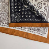 Chic Accent Scarf- Patterned Print In Blue - Infinity Raine