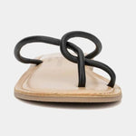 Chinese Laundry Leather Camisha Sandal-Black - Infinity Raine