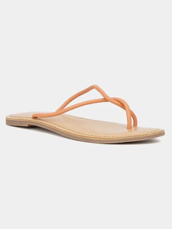 Chinese Laundry Leather Camisha Sandal-Coral - Infinity Raine