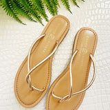Chinese Laundry Leather Camisha Sandal-Gold - Infinity Raine