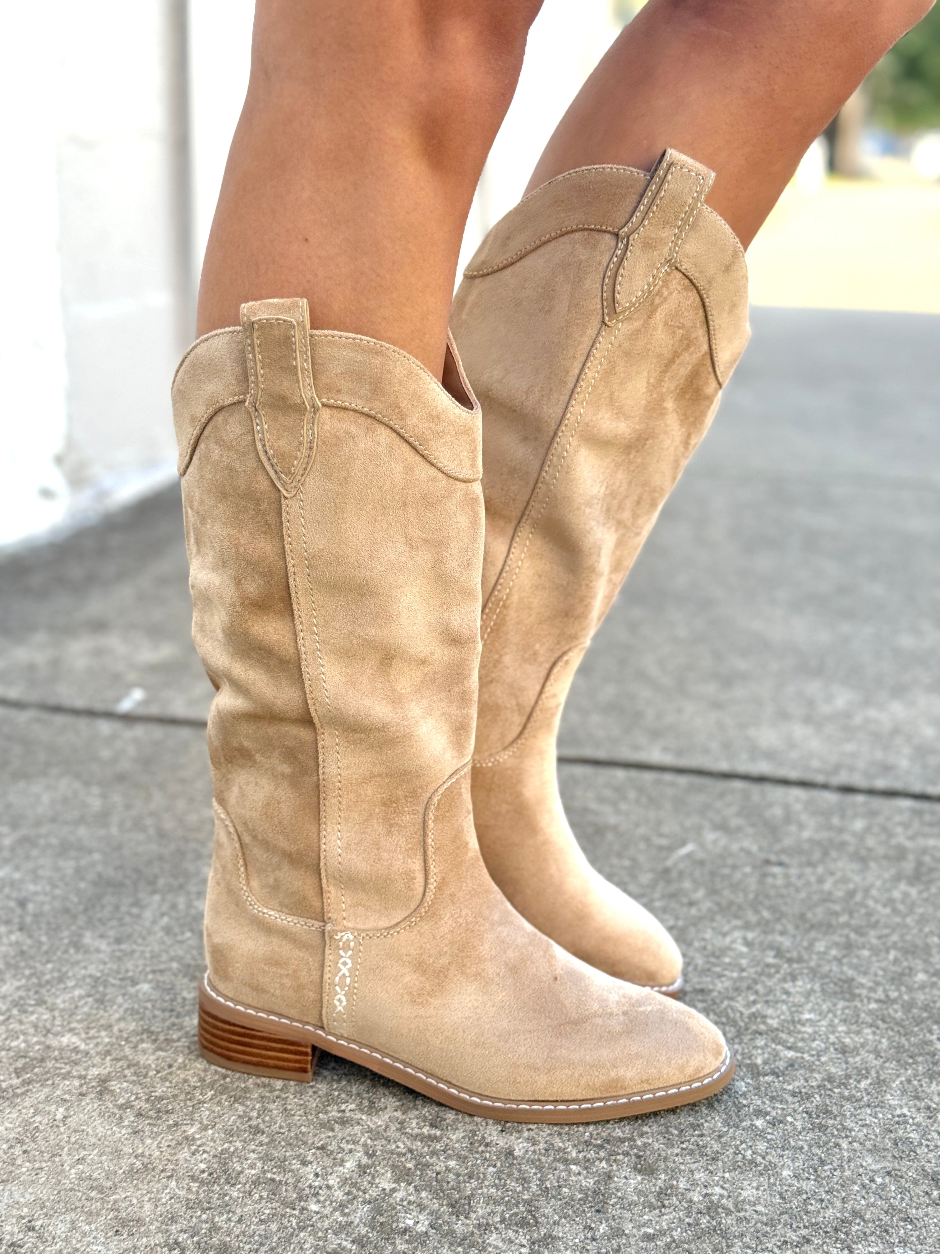 Chinese Laundry Shoes - Boots Chinese Laundry Merida Suede Boots In Camel