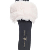 Chinese Laundry Madonna Fanta Fur Slides-Beige - Infinity Raine