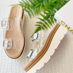 Chinese Laundry Surfs Up Jelly Wedge Sandal In Clear - Infinity Raine