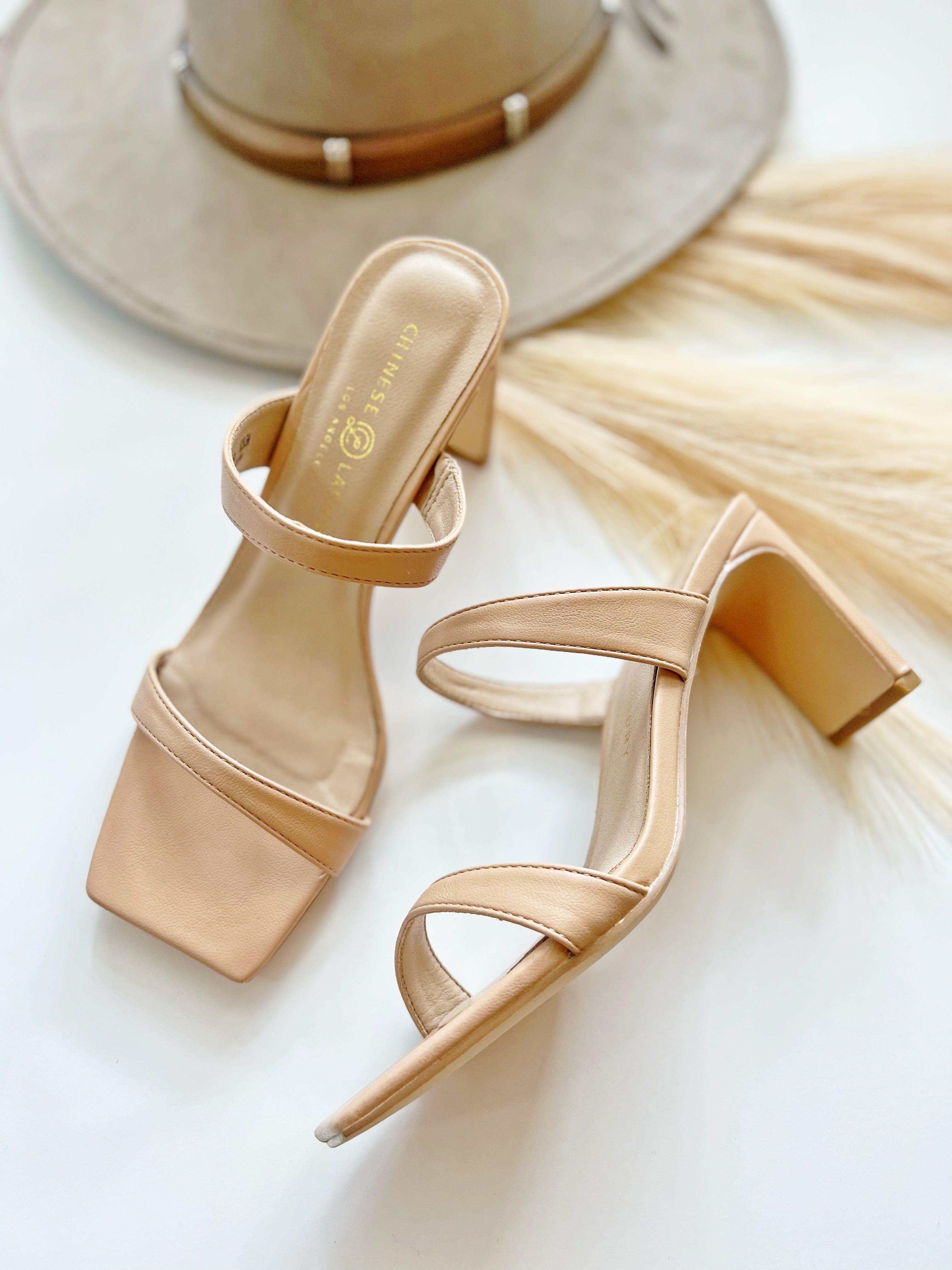 Chinese Laundry Yaya Smooth Heels In Nude - Infinity Raine