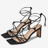 Chinese Laundry Yita Smooth Strappy Heels-Black - Infinity Raine