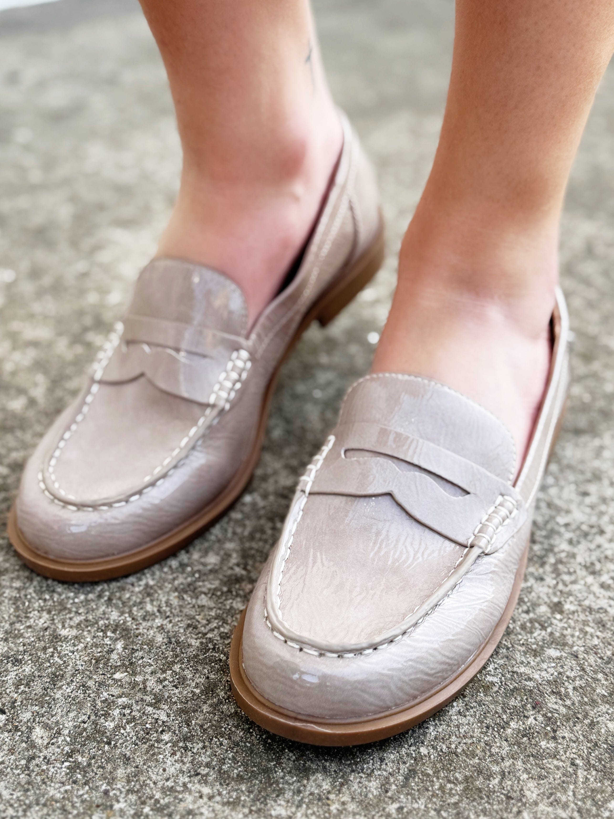 Chinese Laundry Beloved Patent Loafer In Nude - Infinity Raine