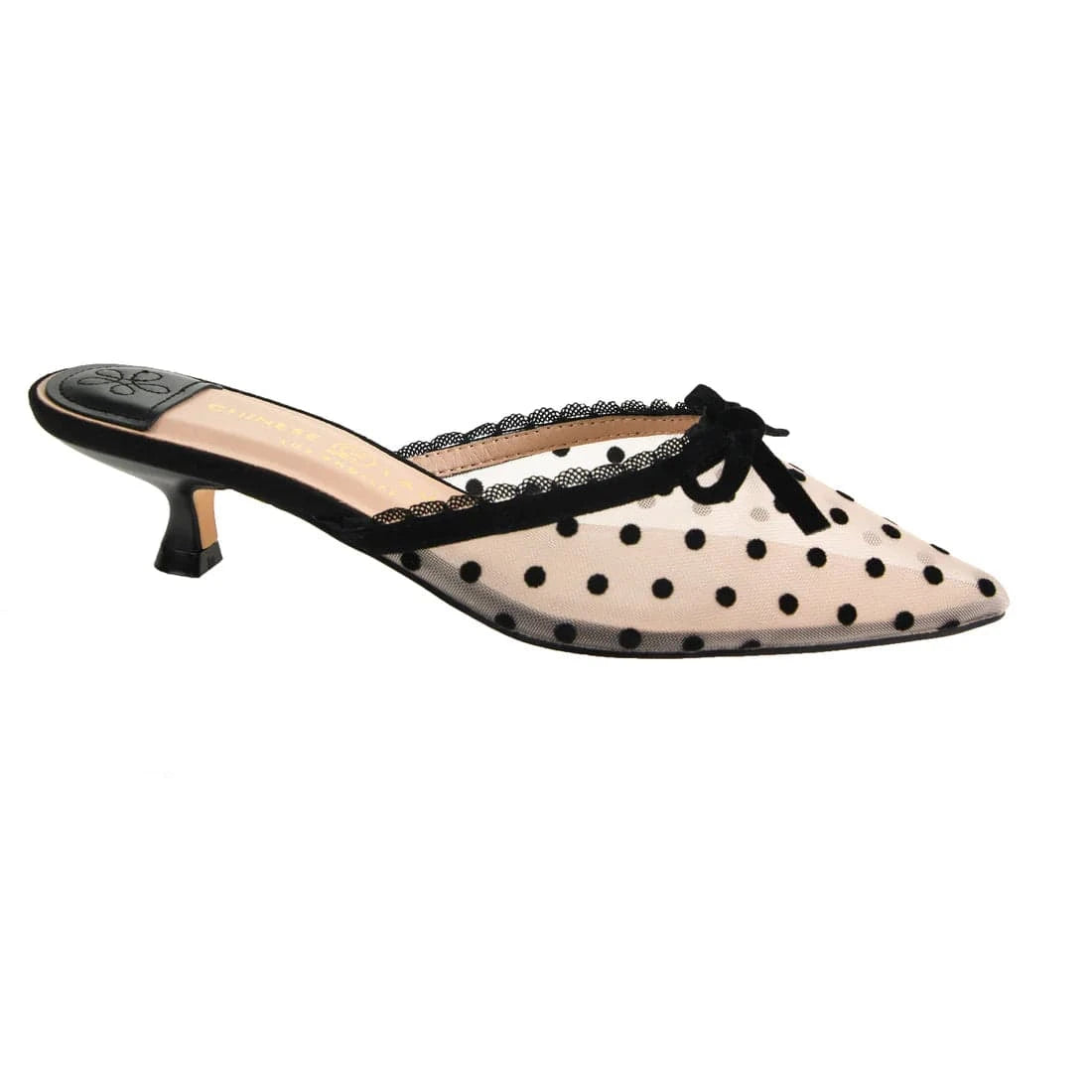 Chinese Laundry Mel Dot Kitten Heel In Black - Infinity Raine