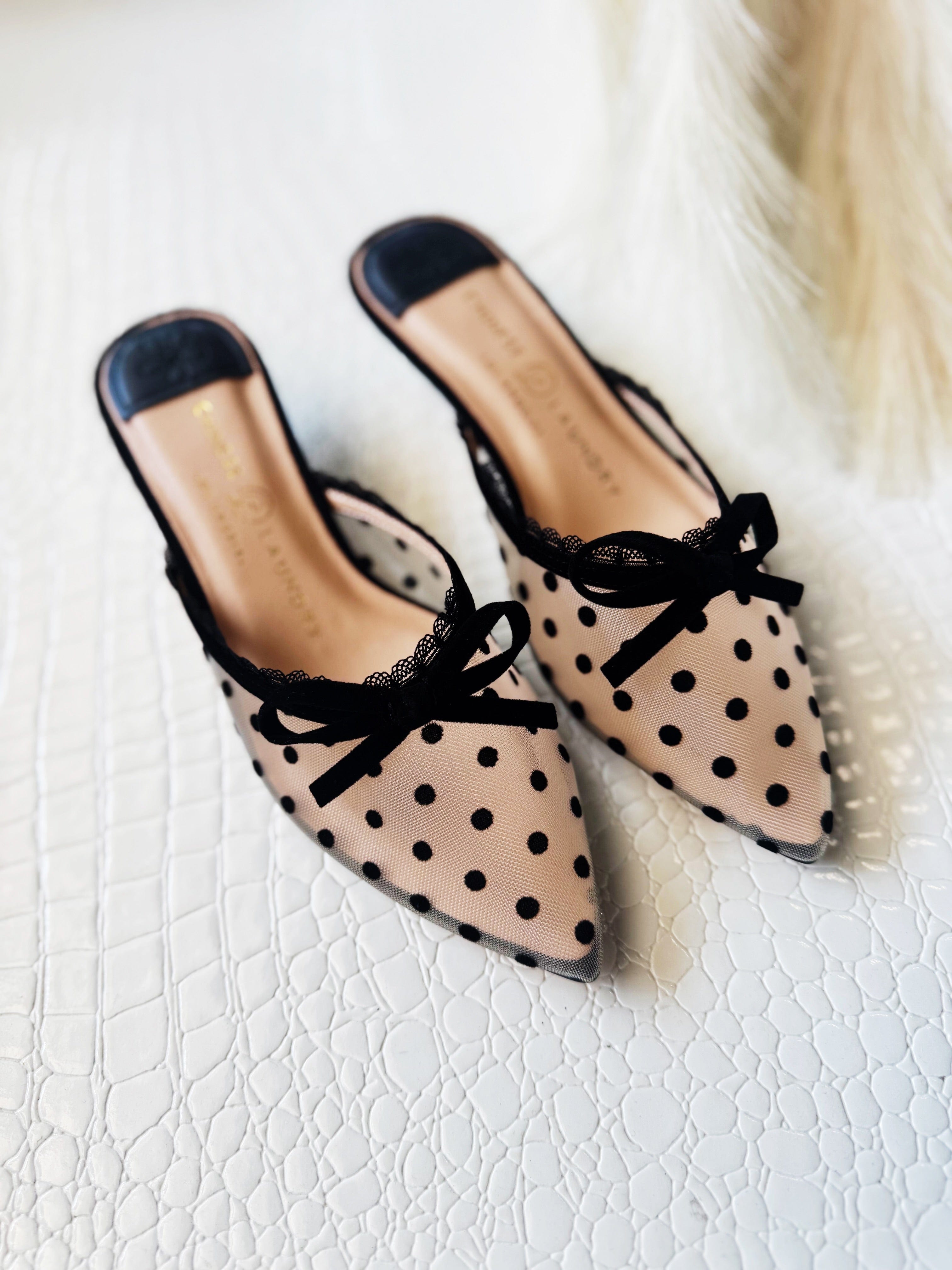 Chinese Laundry Shoes - Heels & Wedges Chinese Laundry Mel Dot Kitten Heel In Black