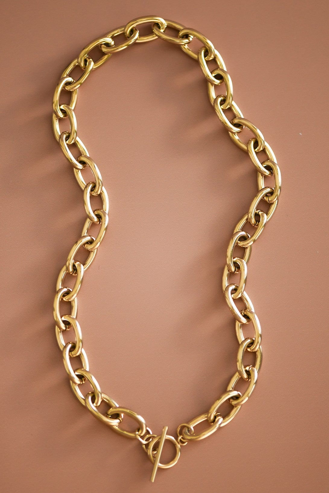 Chunky Chain Link Necklace In Gold – Infinity Raine