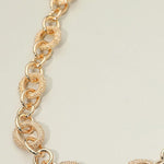 Chunky Textured Link Chain Necklace - Infinity Raine