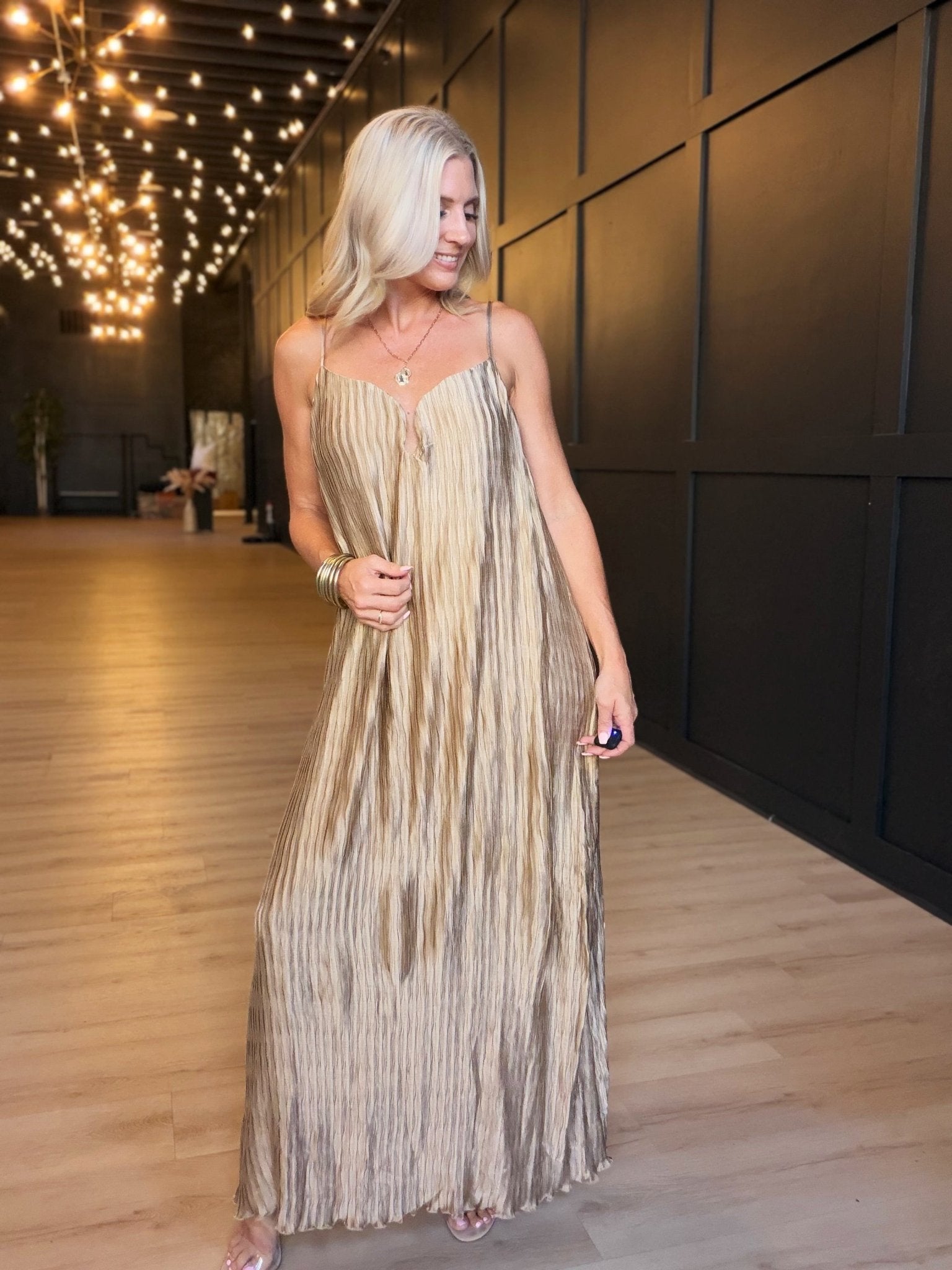 City Daze Slip Dress In Taupe - Infinity Raine