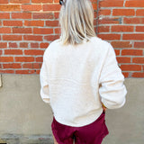Collared Button Down Cardigan Sweater In H Beige - Infinity Raine