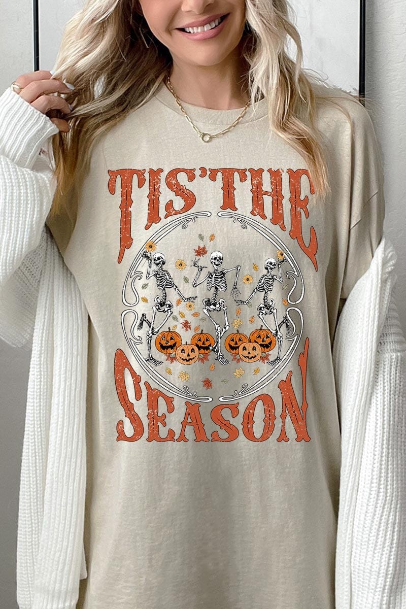 Tis The Season Graphic Tee In Sand - Infinity Raine