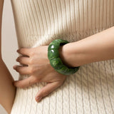 Color-Block Acrylic Stretch Cord Bracelet - Infinity Raine