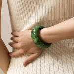 Color-Block Acrylic Stretch Cord Bracelet - Infinity Raine