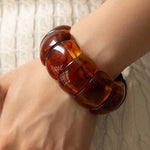 Color-Block Acrylic Stretch Cord Bracelet - Infinity Raine