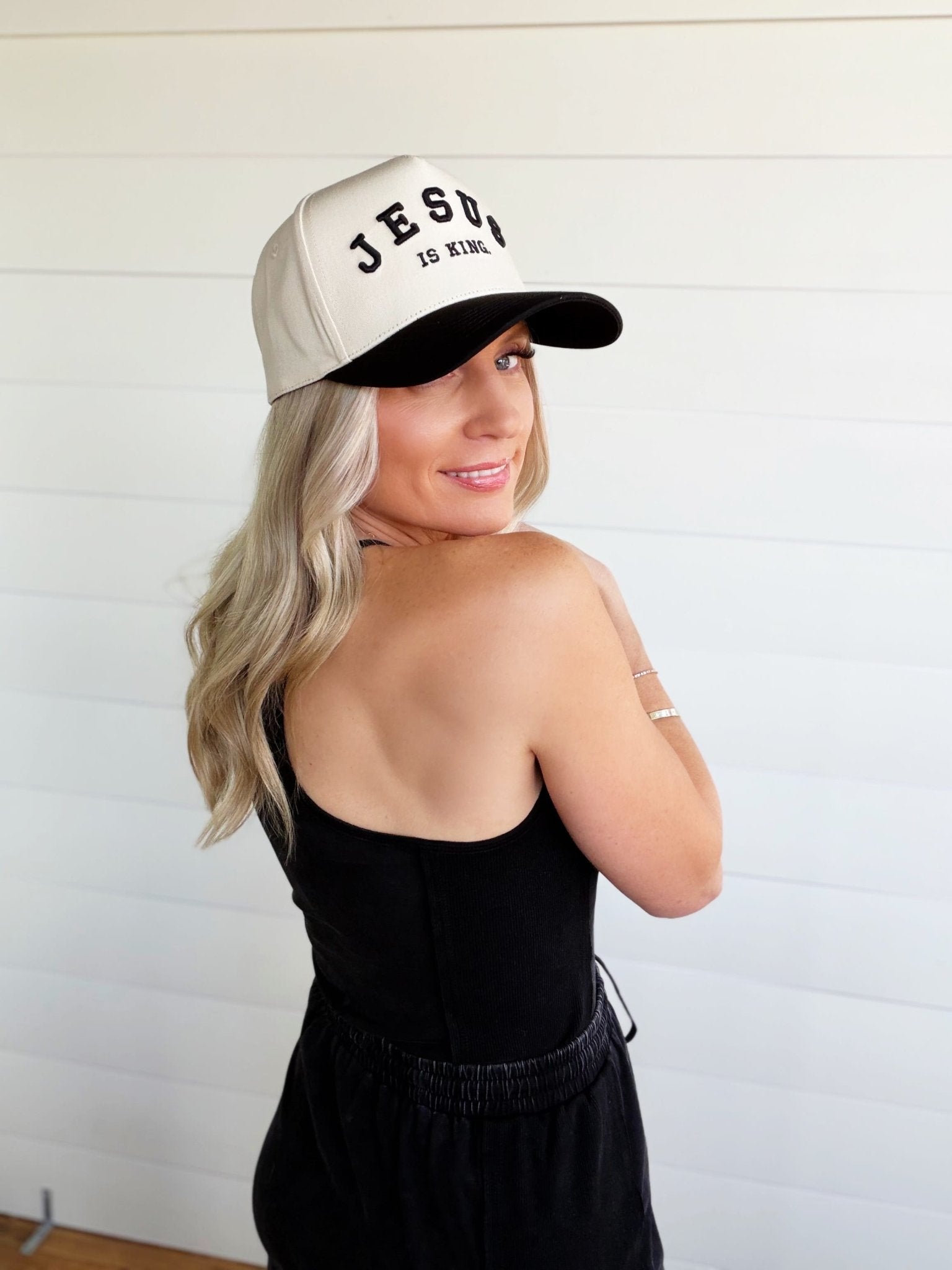 Contrast Side Panel Sleeveless Top In Ash Black - Infinity Raine